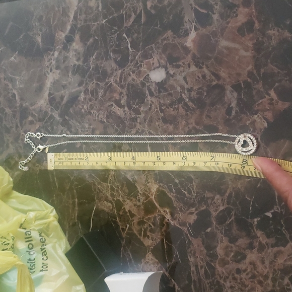 Heart silver necklace - Picture 5 of 6